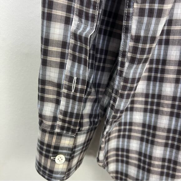 Billy Reid Standard Cut Plaid Check Button Down Shirt Size Medium - Picture 11 of 14